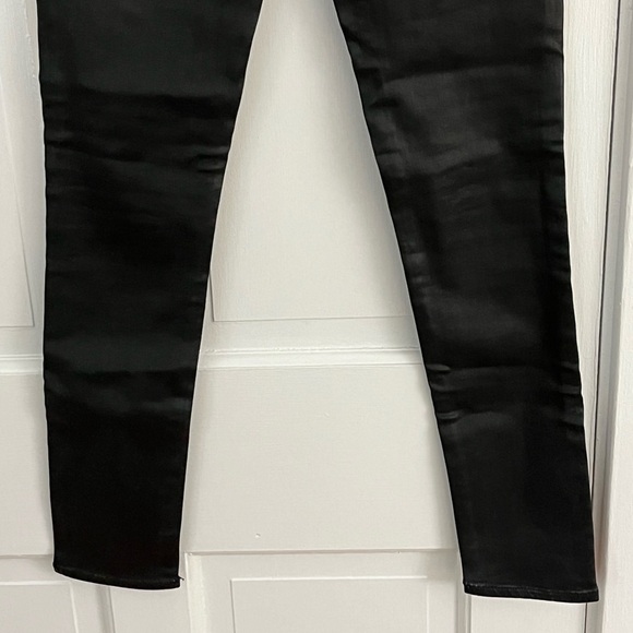 AG ADRIANO GOLDSCHMIED Legging Ankle Super Skinny Leatherette Jean Size 24R New - Picture 9 of 16